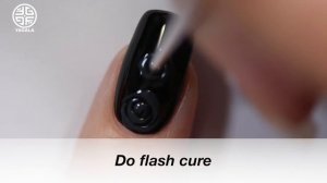 Chrome chameleon nail design (voice over) / Дизайн с втиркой хамелеон (озвучка)