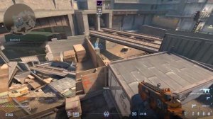 CS2  overpass - Быстрый смок на монстр с кт на оверпасе КС 2