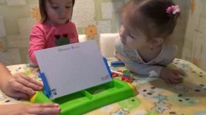 Доска знаний магнитная "Буквы и цифры" Магнитная доска! Видео для девочек.