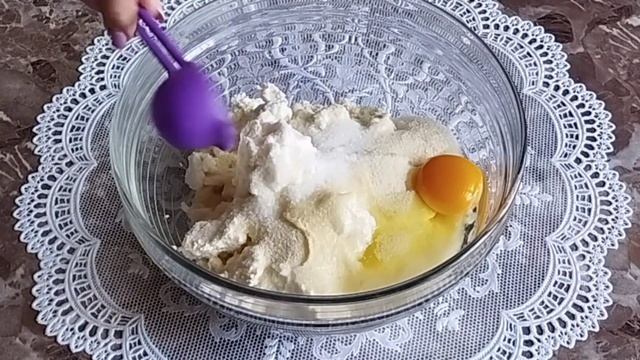 Песочный пирог с нежной творожной начинкой и вареньем - ОЧЕНЬ ВКУСНО! Надо приготовить!☕