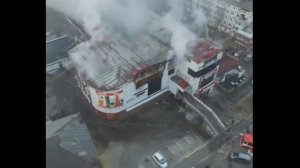 Ночной пожар в ТЦ «Бум» во Владивостоке 19.11.2018