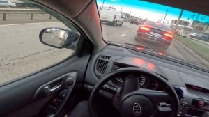 KIA CERATO 2010 city driving. Test drive with a child