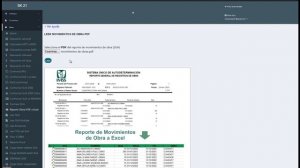 Convertir reporte de Obras PDF (SUA) a Excel