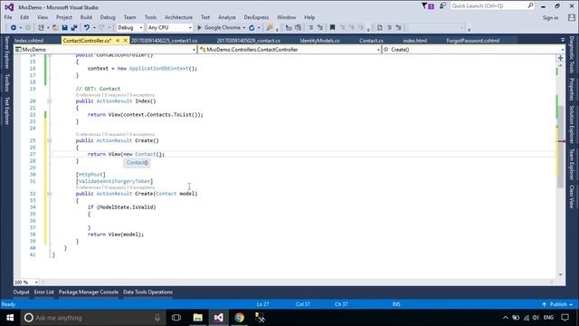 ASP.NET MVC #20 - Create Contact Form Flat Responsive | FoxLearn