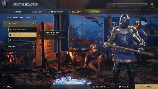 Chivalry 2 Weapon Customization ~ Knight