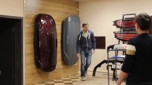 Система хранения бокса Broomer Venture (storage system) на стене.