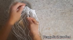 Процесс плетения рептуха. Медленная кормушка для коз , лошади.