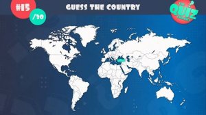 Guess the Country on the Map Quiz