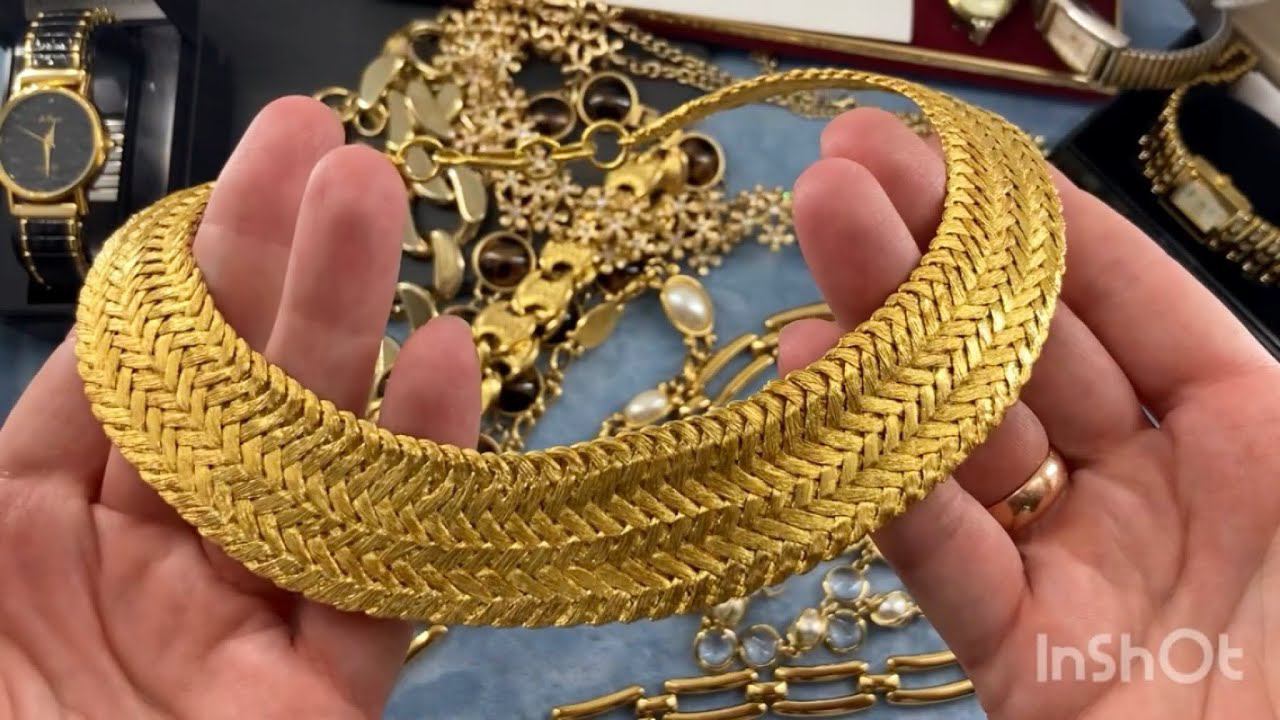 Как долго я тебя ждала!!! Плетеное золотое колье, винтажные часы! смотреть онлайн