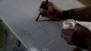 Интерьерная картина / Абстрактная картина / Поталь