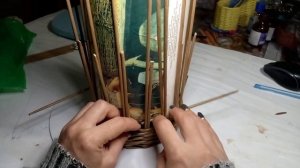 Ситцевый узор из газетных трубочек