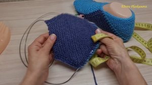 Авторские *Следки-домашние тапочки* спицами.