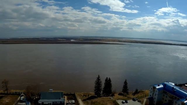 Обь. Октябрьский с высоты. Прогулка по реке! _ ( июнь 2018) смотреть онлайн