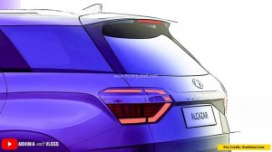 2021 HYUNDAI ALCAZAR (CRETA 7 Seater) OFFICIAL SKETCHES REVEALED ? EXTERIOR, INTERIOR, FEATURES