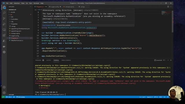 Minimal API: Making the smallest WebAPI using ASP.NET Core with .NET 6