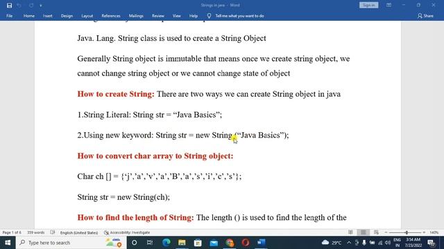 What is String in java(Telugu) смотреть онлайн