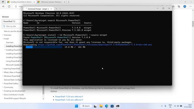 Install PowerShell on Windows 11
