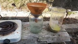 Анализ из кварцового песка на золото 2 часть из Дагестана