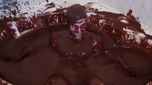 Filling Bath with 520 lbs Chocolate