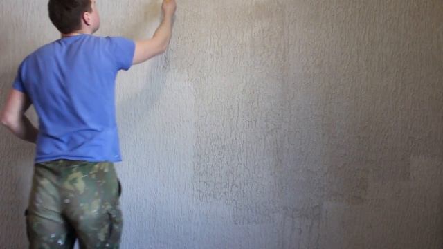 декоративная штукатурка из шубы. декоративная шуба валиком. шуба в квартире. смотреть онлайн