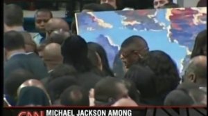 Michael Jackson at James Browns Funeral 2006