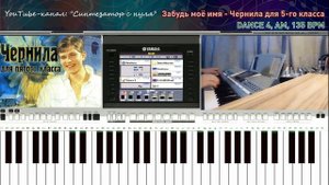 Забудь моё имя - на синтезаторе (Чернила для 5-го класса)
