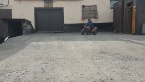 Покатушки на электро мотоцикле из гироскутера.