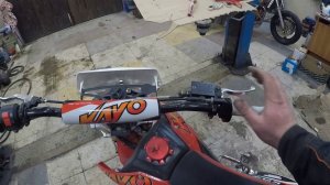 Замена руля на мопеде Kayo