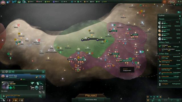 Stellaris Let's Play - UTOPIA / BANKS 1.5.1 - The H.O.S.T. - #7 "Oh the Horror (Ascension Perk)" смотреть онлайн