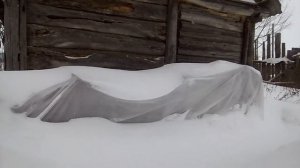 Зимовка на улице под укрывным материалом