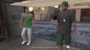 GTA 5 - Lamar FrankLin At Mission Repossession RECOVER Bike For SiMON #gta