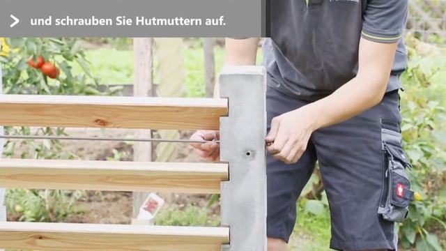 Komposter im Garten anlegen und aufbauen / Betonpfosten Mehrkammer Montage смотреть онлайн