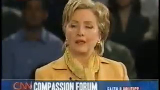 HILLARY CLITNON AT THE FAITH FORUM PART 2