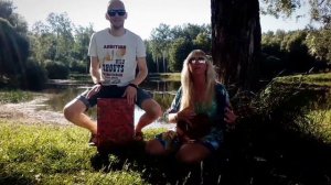 Акустический дуэт Стиви и Дэн (вокал, укулеле+кахон) - What's going on (For Non Blondes cover)