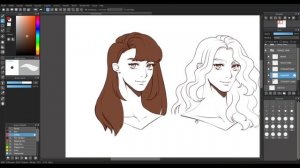 How to Draw GIRL ANIME HAIR - Digital Art Tutorial