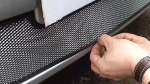 Установка защиты радиатора Lada Largus серебро