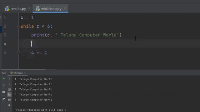 Python Tutorials For Beginners in Telugu - Tutorial 10 - While Loop