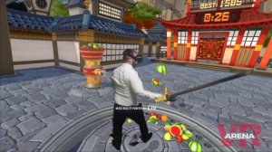 Фруктовый Ниндзя Fruit Ninja VR (хромакей с игрой)