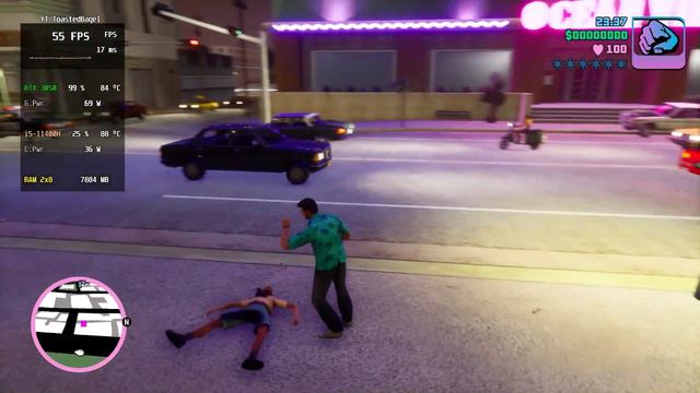 Grand Theft Auto Vice City Definitive Edition | RTX 3050 Laptop | i5-11400H | 16GB RAM | Gameplay смотреть онлайн