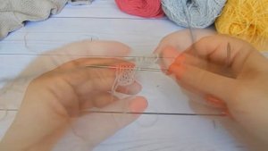 Вязание бактуса от острого угла