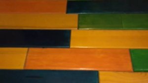 Необычный пол из дерева своими руками. Разноцветный пол.