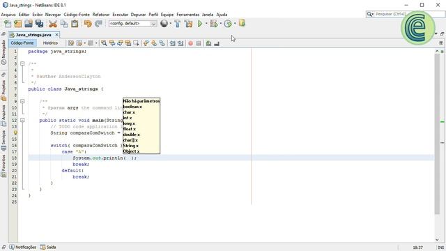 Java - [ String - Parte 2 ] - Comparando com Switch смотреть онлайн