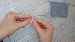 АЖУРНАЯ СЕТКА + схема // Простой ажурный узор  // Вязание спицами