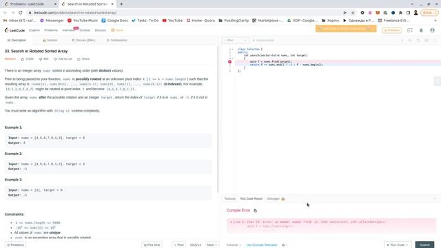 LeetCode 33  Search in Rotated Sorted Array