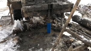 Бурение скважины зимой, Истринский район