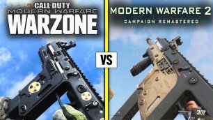 Call of Duty MODERN WARFARE vs MW2 (REMASTERED) — Weapons Comparison