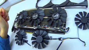 ? КАК ПОМЕНЯТЬ ВЕНТИЛЯТОР НА ВИДЕОКАРТЕ ASUS ROG STRIX RX 580 8gb