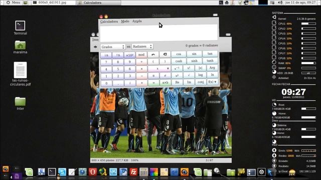 Linux Mint 11 + Compiz Fusion смотреть онлайн