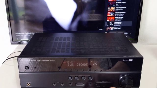 Yamaha RX V371 Natural Sound AV Receiver - kurze Test смотреть онлайн