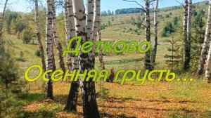 Детково. Осенняя грусть... 08.09.2024г.